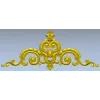 Картуш Людовик - акантовый декор в формате STL для ЧПУ