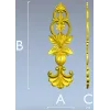 Acanthus Royale - high-relief STL 3D model for CNC ornamental applique