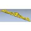 Рокайльный картуш с раковиной - 3D модель STL для ЧПУ