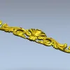 Рокайльный картуш с раковиной - 3D модель STL для ЧПУ