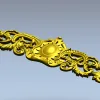 Картуш "Солнечный медальон" - stl модель для ЧПУ