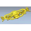 Картуш "Венок Грации" - 3D модель STL для ЧПУ