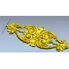 Rococo Floral Cartouche - STL 3D Model for CNC