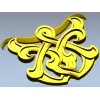 Interlace Cartouche - 3D STL model for CNC carving