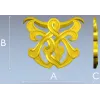 Interlace Cartouche - 3D STL model for CNC carving