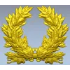 Лавровый венок в барельефе - STL для ЧПУ