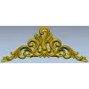 Baroque Acanthus Pediment STL 3D Model for CNC