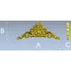 Baroque Acanthus Pediment STL 3D Model for CNC