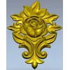 Роза в завитках - 3D модель STL для ЧПУ