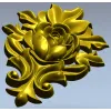 Роза в завитках - 3D модель STL для ЧПУ