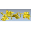 Grapevine ornamental STL relief for CNC milling and decorative panels