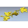 Grapevine ornamental STL relief for CNC milling and decorative panels