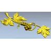 Grapevine ornamental STL relief for CNC milling and decorative panels