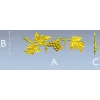 Grapevine ornamental STL relief for CNC milling and decorative panels