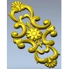 Классический картуш с цветочным медальоном - 3D модель STL для ЧПУ
