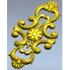 Классический картуш с цветочным медальоном - 3D модель STL для ЧПУ