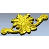 Рокайльный картуш для ЧПУ - STL модель декоративного орнамента