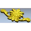 Рокайльный картуш для ЧПУ - STL модель декоративного орнамента