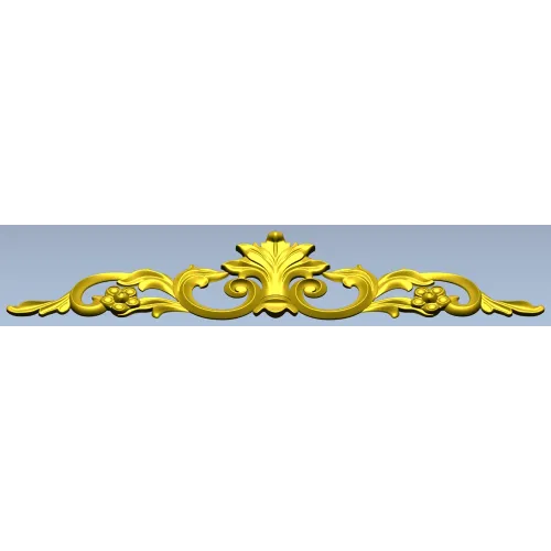Regal Acanthus Crest - STL 3D model for CNC