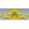 Рокайльный картуш STL модель для ЧПУ - растительный декор