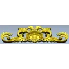 Рокайльный картуш STL модель для ЧПУ - растительный декор