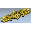 Продольный картуш с акантовыми листьями - 3D модель STL для ЧПУ