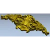 Baroque Floral Crest - STL 3D model for CNC