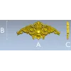 Baroque Floral Crest - STL 3D model for CNC