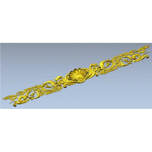 Classical Shell & Acanthus Frieze STL for CNC milling