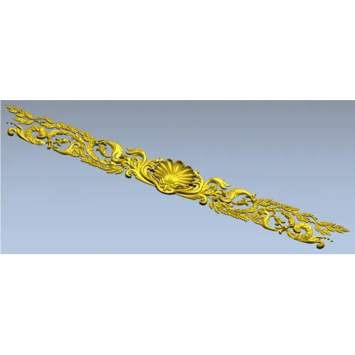 Classical Shell & Acanthus Frieze STL for CNC milling