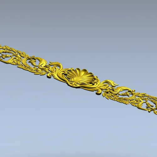 Classical Shell & Acanthus Frieze STL for CNC milling