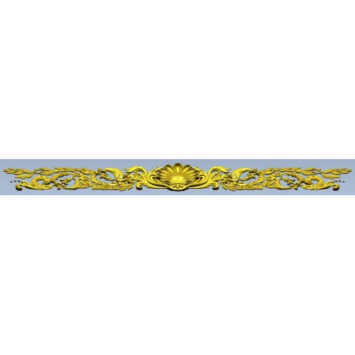 Classical Shell & Acanthus Frieze STL for CNC milling