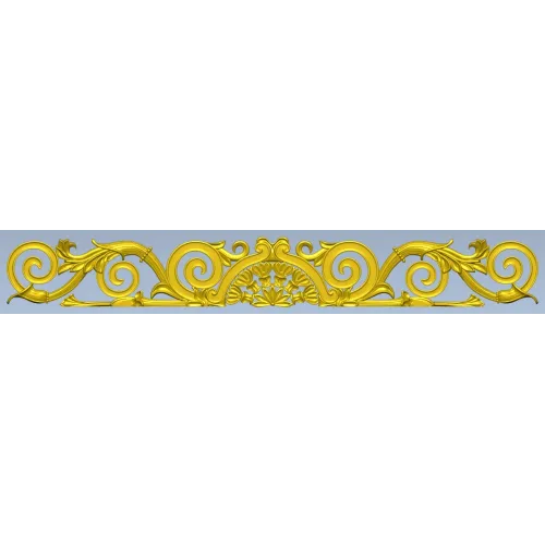 Imperial Acanthus Frieze - STL 3D Model for CNC