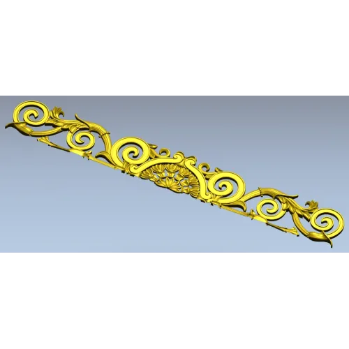Imperial Acanthus Frieze - STL 3D Model for CNC