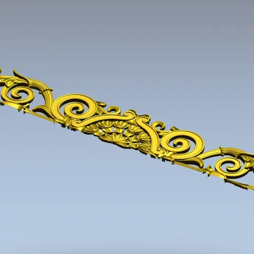 Imperial Acanthus Frieze - STL 3D Model for CNC