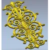 Baroque Acanthus Vertical Cartouche STL