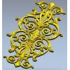 Baroque Acanthus Vertical Cartouche STL