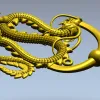 Драконий дверной молоток - 3D модель STL для ЧПУ