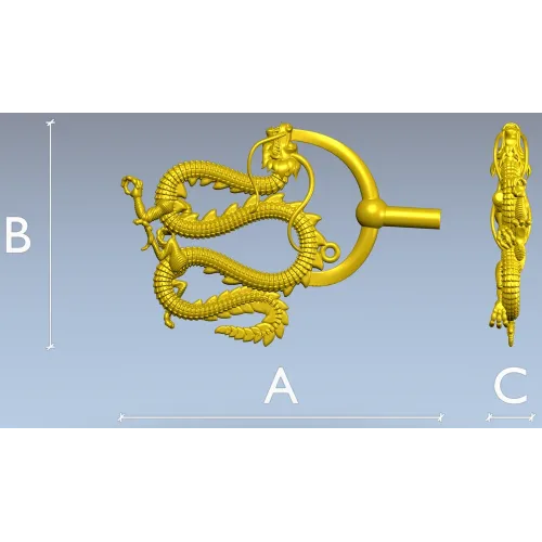 Драконий дверной молоток - 3D модель STL для ЧПУ