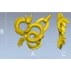 Twined Dragon Ornament - STL 3D Model for CNC