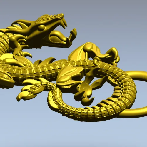Драконовый узел - 3D модель STL для ЧПУ