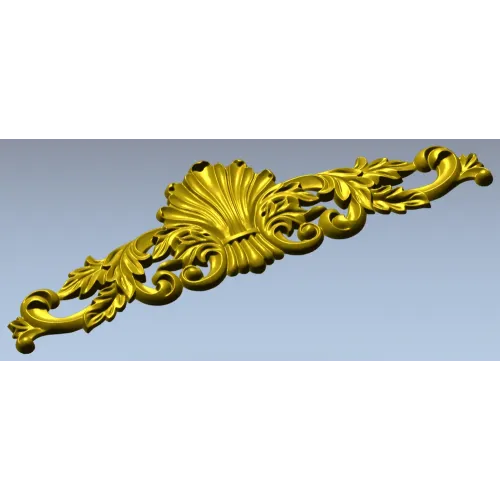 Раковинно-акантовый картуш - 3D модель STL для ЧПУ