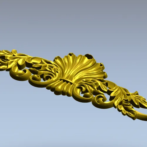Раковинно-акантовый картуш - 3D модель STL для ЧПУ