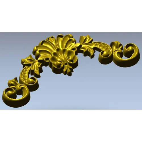 Aurelia Shell Cartouche - STL 3D model for CNC milling