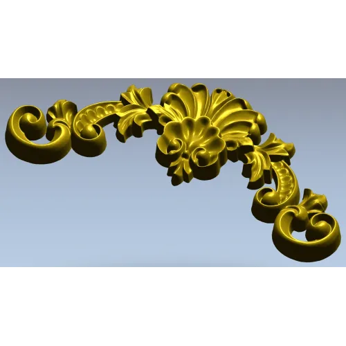 Aurelia Shell Cartouche - STL 3D model for CNC milling