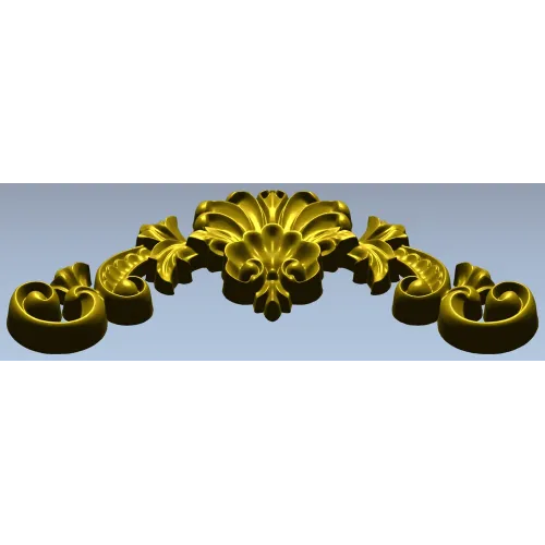 Aurelia Shell Cartouche - STL 3D model for CNC milling