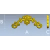 Aurelia Shell Cartouche - STL 3D model for CNC milling
