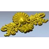 Декоративный картуш с раковиной - STL модель для ЧПУ