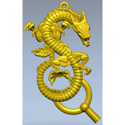 Дракон-вензель - 3D модель в формате STL для ЧПУ