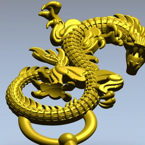 Дракон-вензель - 3D модель в формате STL для ЧПУ
